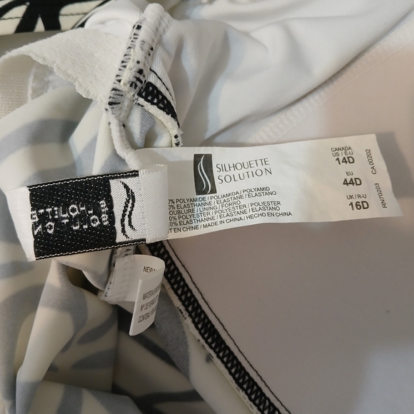 Silhouette Solution Print Swim Tankini 14D - Picture 9 of 14